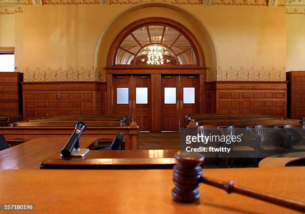 courtroom 1 - empty courthouse stock pictures, royalty-free photos & images