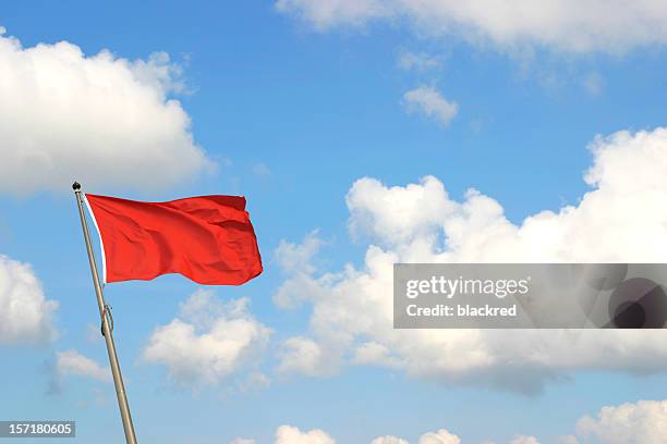 bandera rojo - señal-de-advertencia fotografías e imágenes de stock