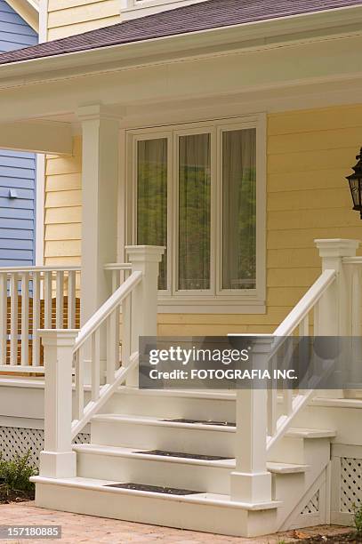 front steps - brick wall brass stock pictures, royalty-free photos & images