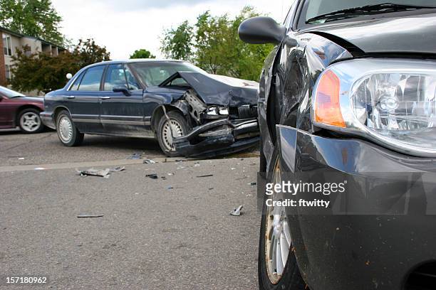 accident - road intersection stock pictures, royalty-free photos & images