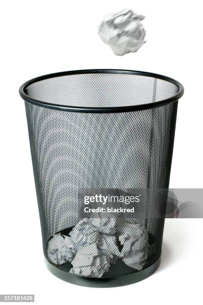 trash can shot - wastepaper basket stock pictures, royalty-free photos & images