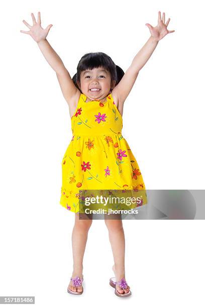 hands high - child arms raised stock pictures, royalty-free photos & images