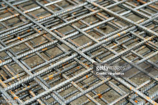 steel bars - wire mesh construction stock pictures, royalty-free photos & images