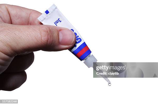 droplet de colle - collant description physique photos et images de collection