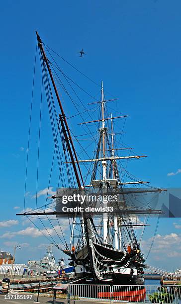 u.s.s. constitution - freedom trail stock pictures, royalty-free photos & images