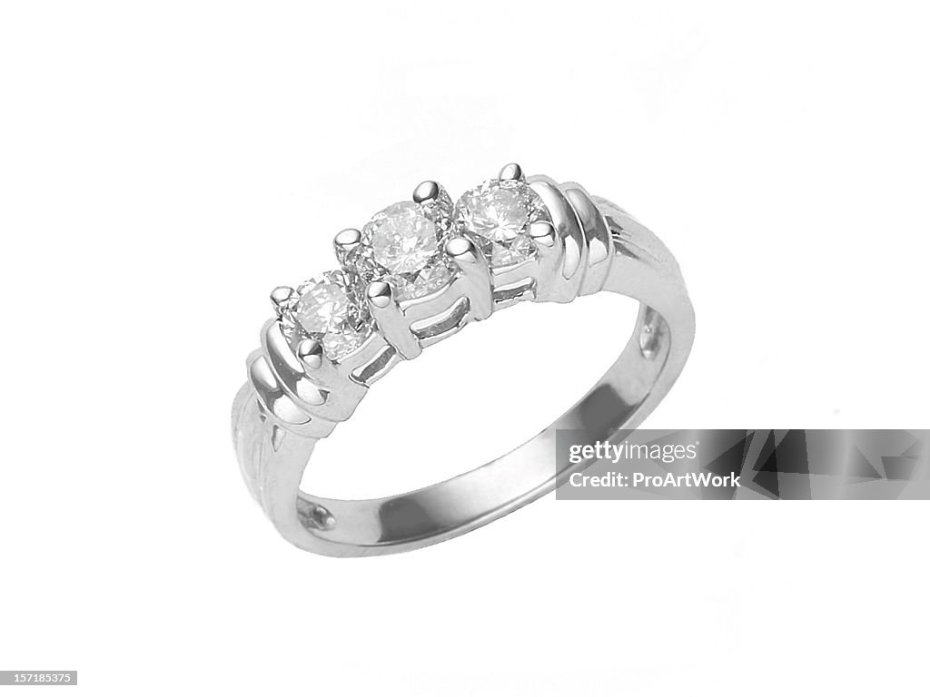 Oro bianco Anello di diamanti