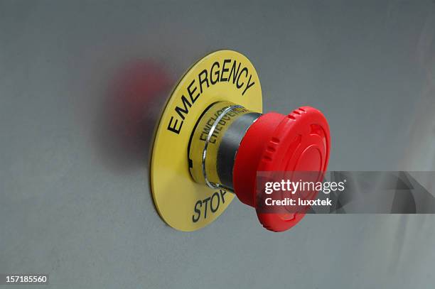 emergency stop button - inconvenience stock pictures, royalty-free photos & images