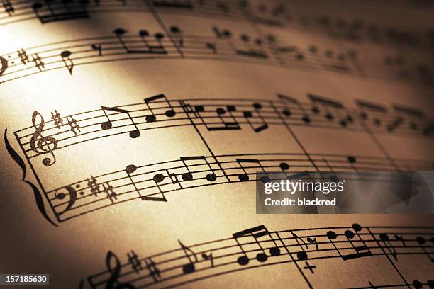 notenblatt - notenblatt stock-fotos und bilder