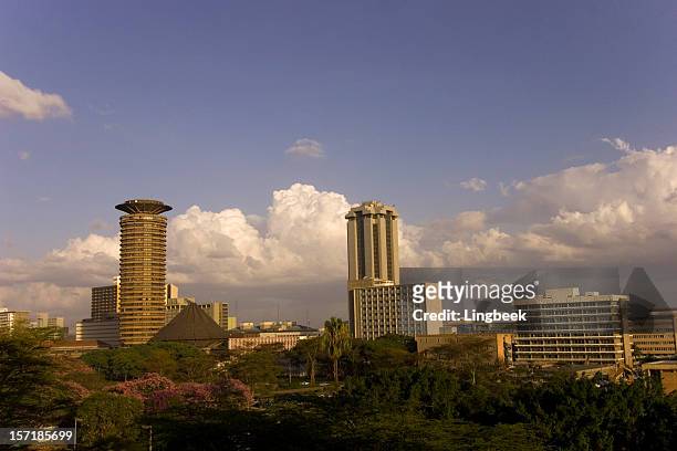 nairobi city aerial - nairobi cityscape stock pictures, royalty-free photos & images