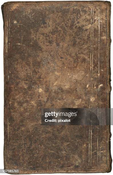 vintage cubierta de libro de cuero), xxl - mildew fotografías e imágenes de stock