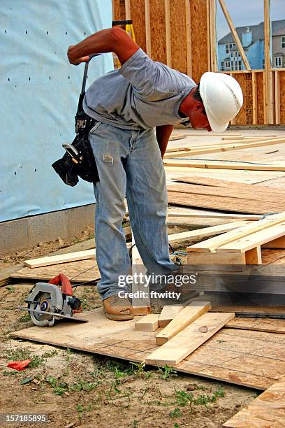construction worker fullbody - solid foundations stock pictures, royalty-free photos & images