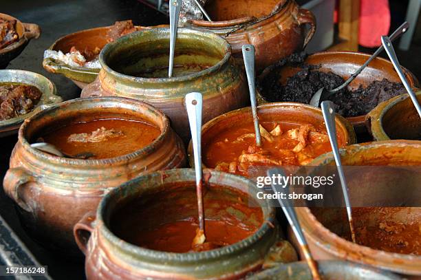 closeup of guatemalan cuisine - antigua western guatemala stock pictures, royalty-free photos & images