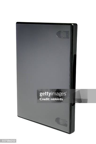 dvd video case, isolated on white background - dvd fodral bildbanksfoton och bilder
