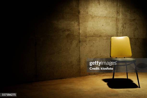 have a seat--interrogation room - dungeon stock pictures, royalty-free photos & images