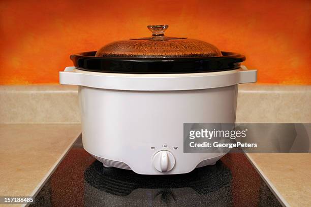 crock pot cooking - crock pot stock pictures, royalty-free photos & images