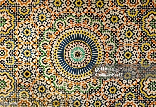 azulejos de marroquí - cultura marroquí fotografías e imágenes de stock