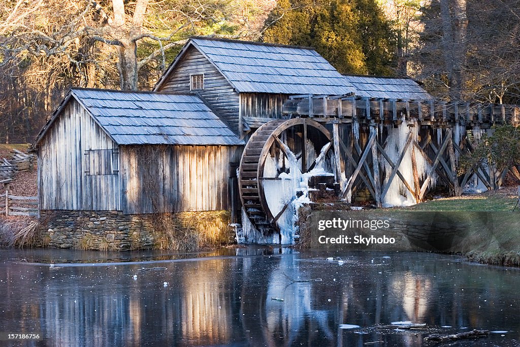 Mabry Mill mattina invernale