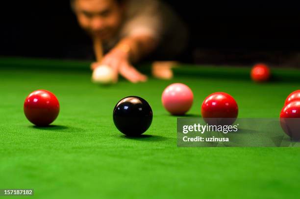 good shot! - pool cue sport stock pictures, royalty-free photos & images