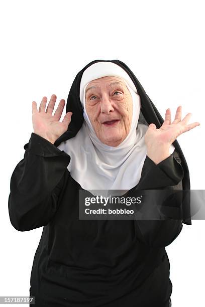 nun series - silly me - nun isolated stock pictures, royalty-free photos & images