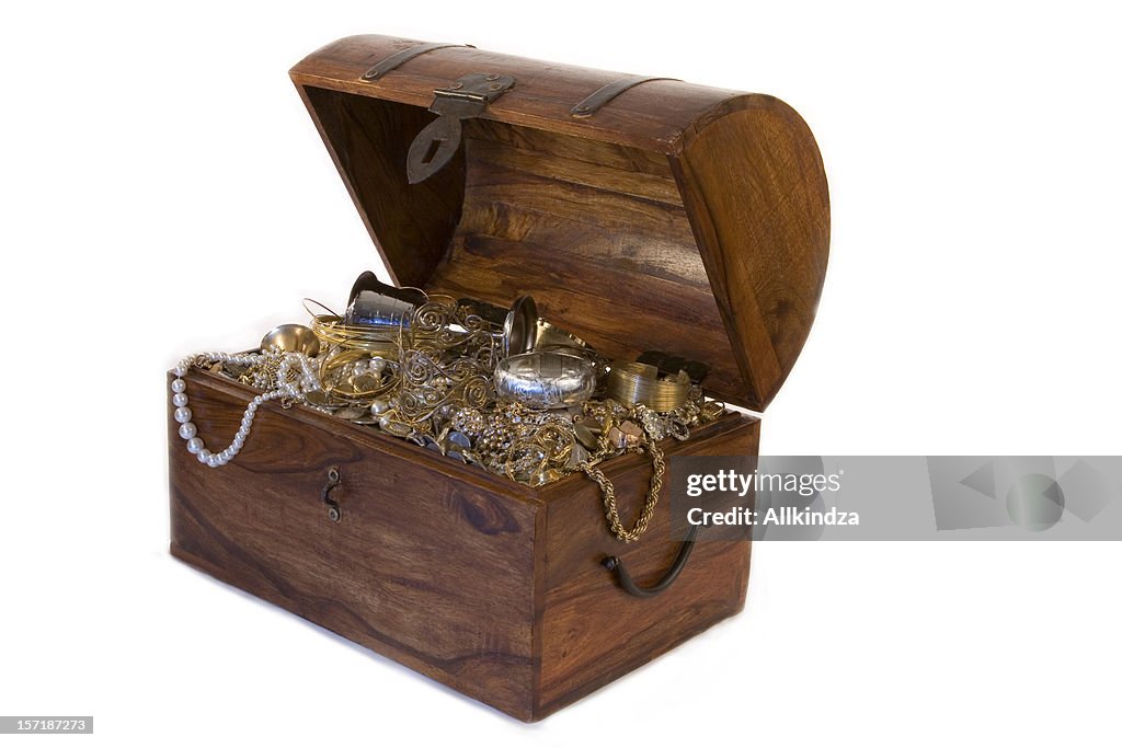 Overflowing Treasure Chest 2 High-Res Stock Photo - Getty Images