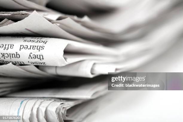 newspaper - western script stock pictures, royalty-free photos & images