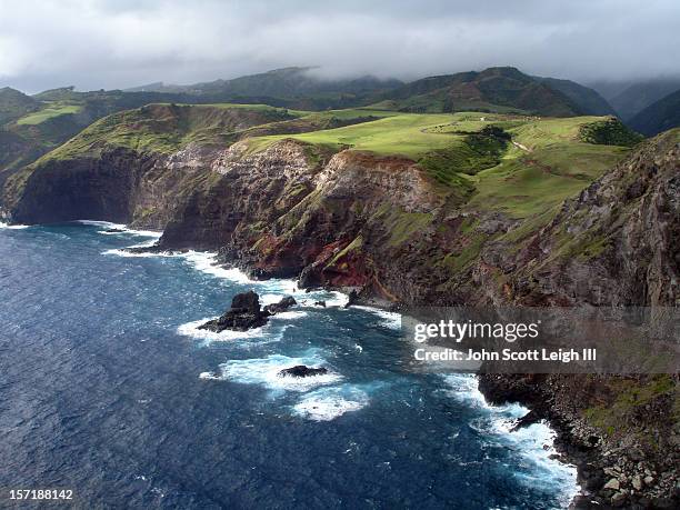 aerial what a view - hawaii islands overhead stock pictures, royalty-free photos & images