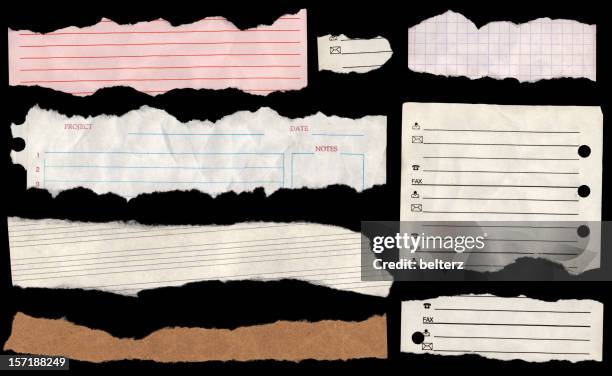 paper scraps - torn stock pictures, royalty-free photos & images