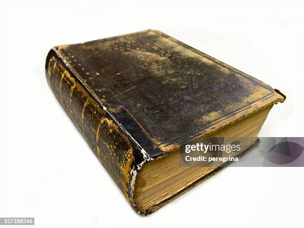 altes buch-bibel - manuscript novel stock-fotos und bilder
