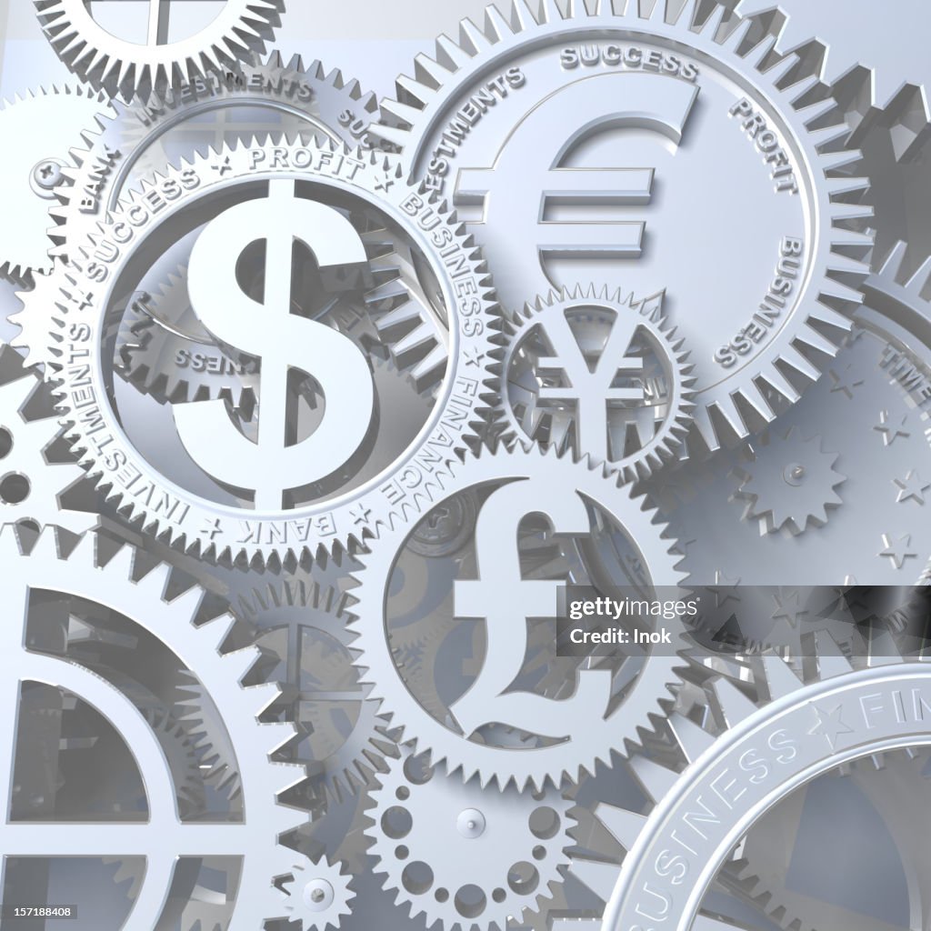 Time - Money. Fantasy clockwork