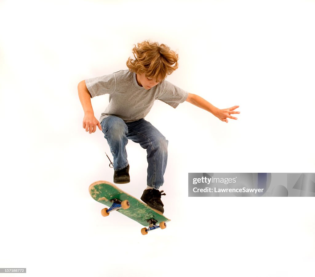 Young skateboarder