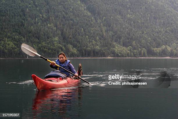 beautiful kayaker - indian sports and fitness stock pictures, royalty-free photos & images