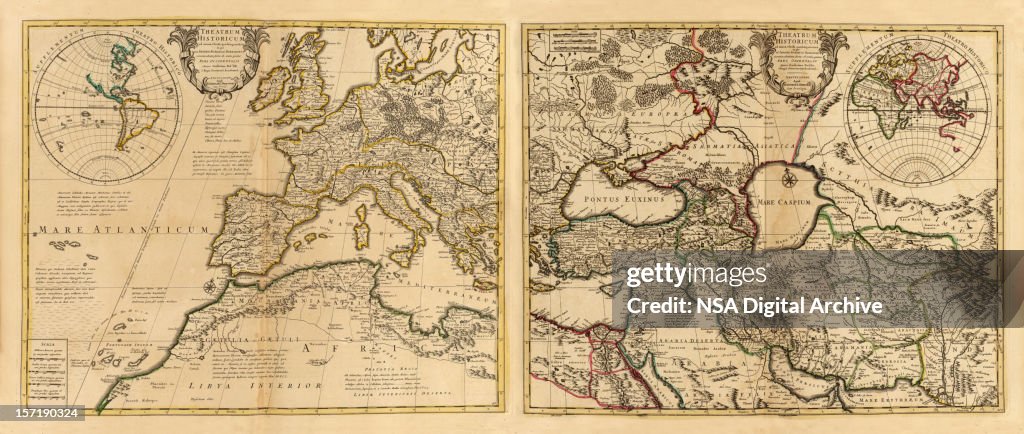 Roman Empire Antique Map