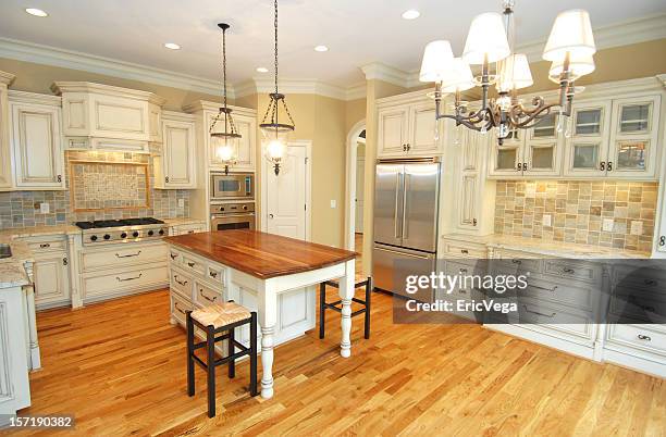 country kitchen - beauty cabinet stock pictures, royalty-free photos & images