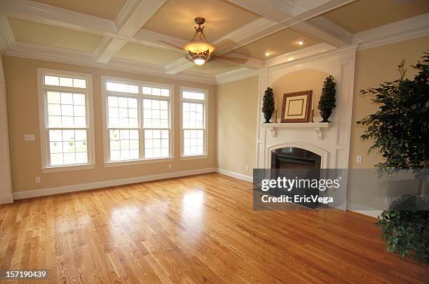 hardwood den - hardwood stock pictures, royalty-free photos & images