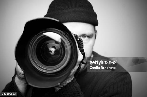 photographer - lens eye stock pictures, royalty-free photos & images