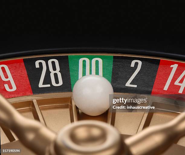 roulette double zeros - roulette stock pictures, royalty-free photos & images