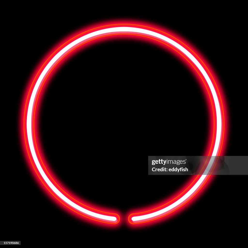 Circle neon light