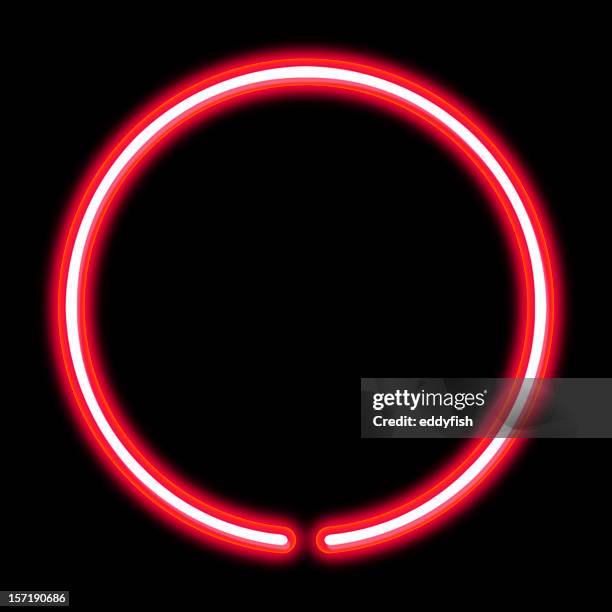 circle neon light - neon circle stock pictures, royalty-free photos & images