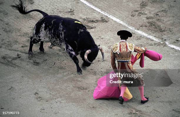 toreador-stierkampf - bullfighter stock-fotos und bilder