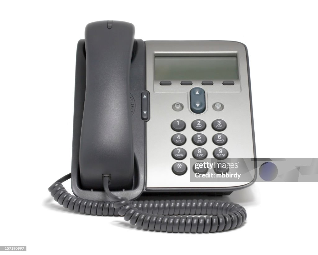 Moderne VoIP-Telefon (isolated on white