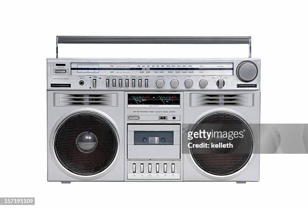80's boombox - radio stock pictures, royalty-free photos & images