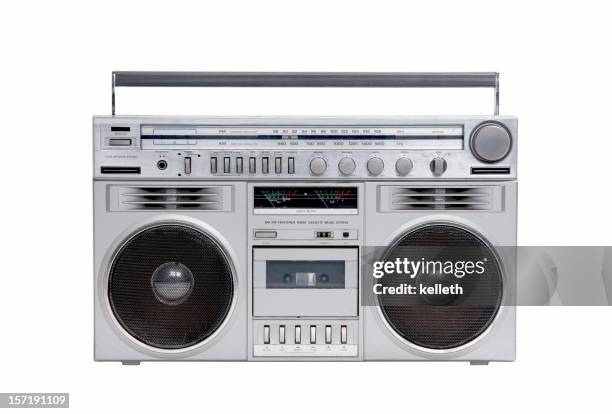 80's boombox - music speaker stock pictures, royalty-free photos & images