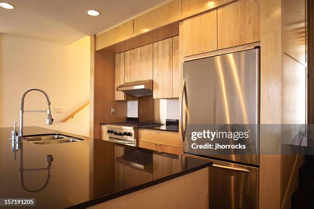 moderne küche - laminiertes plastik stock-fotos und bilder