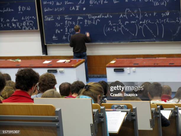 students - physics chalkboard stock pictures, royalty-free photos & images