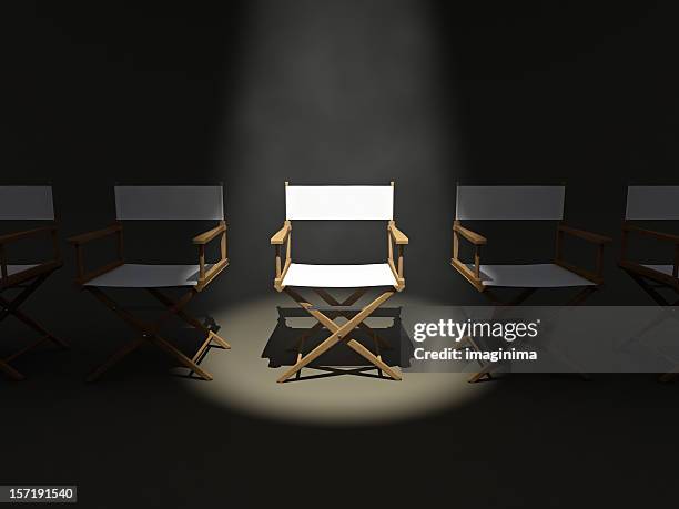 choosen one - director chair stock pictures, royalty-free photos & images