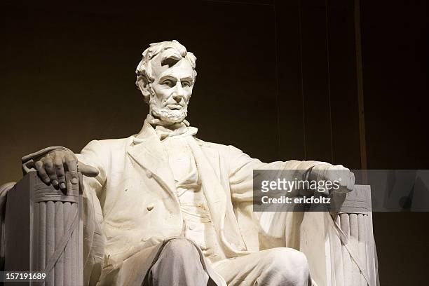 abraham lincoln - lincoln monument stock pictures, royalty-free photos & images