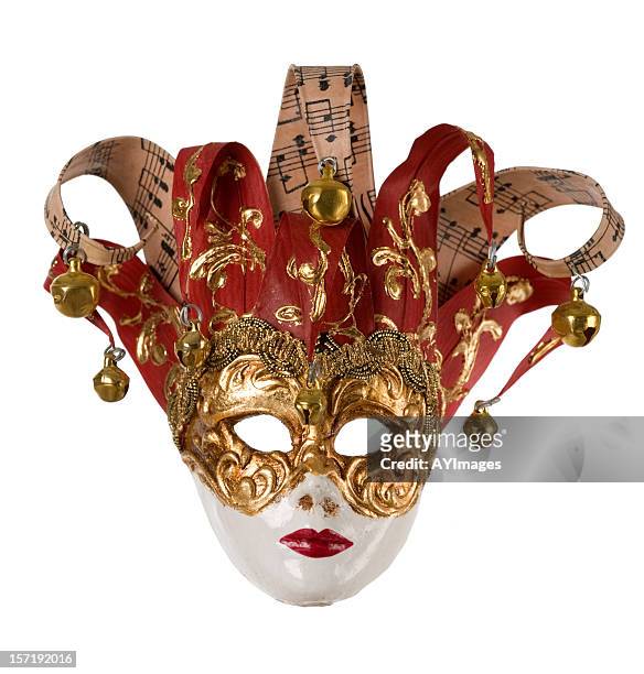 papel mache máscara de roma - máscara de veneza imagens e fotografias de stock