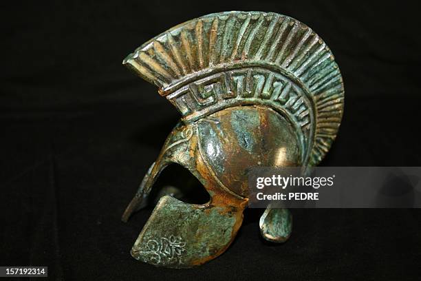 trojan helmet - trojan helmet stock pictures, royalty-free photos & images