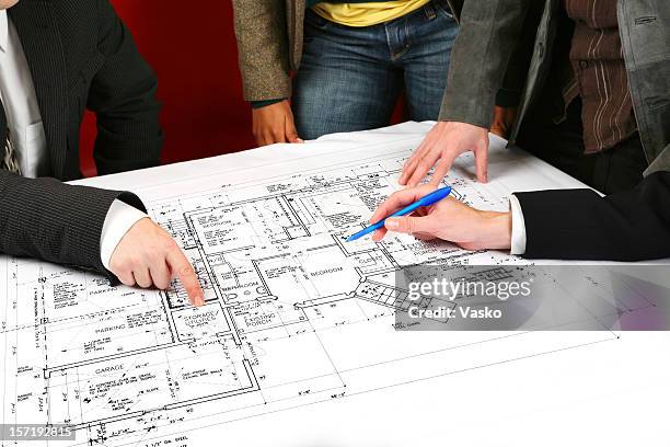 architect & client meeting - property developer stock pictures, royalty-free photos & images