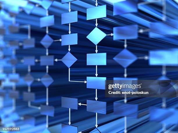 flow chart - 3d plot stock pictures, royalty-free photos & images